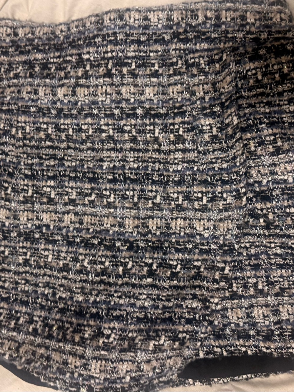 Lulu's black, grey, Navy and White Tweed Skort size S never worn (fully lined)
